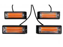 4 x LED FLITSER COB 20 WATT