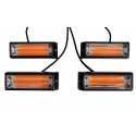 4 x LED FLITSER COB 20 WATT
